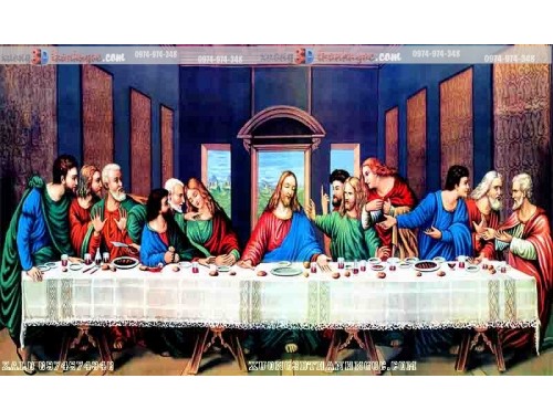 Tranh gạch 3D 12 vị công giáo - tranh bữa tiệc chia ly