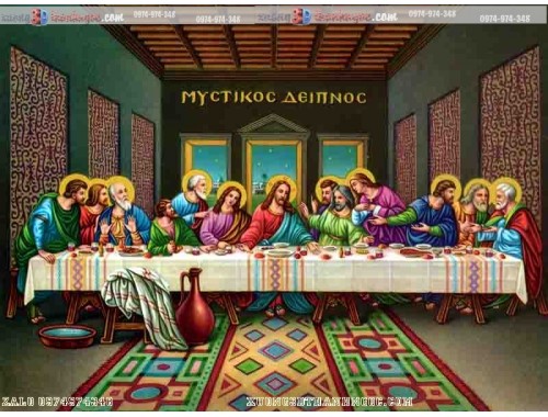 tranh gạch 3D công giáo bữa tiệc chia ly  118 -2 