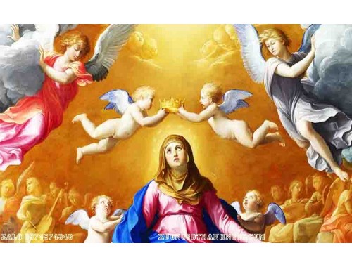 Tranh công giáo đức mẹ thiên thần 124