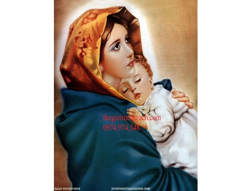 Tranh đức mẹ maria bồng con