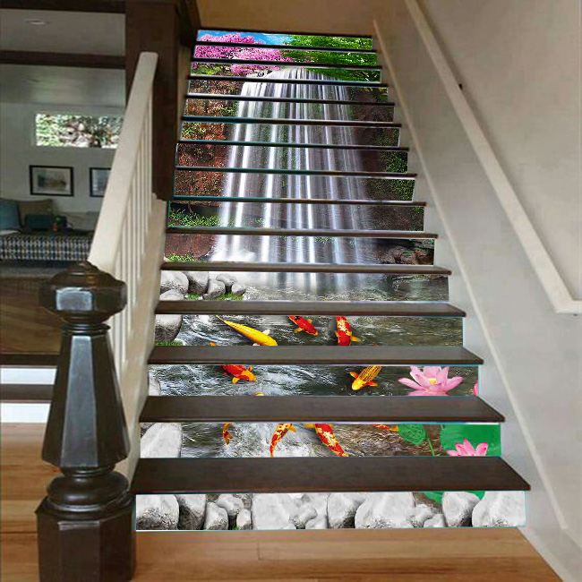 Cầu thang 3D sơn thủy 8